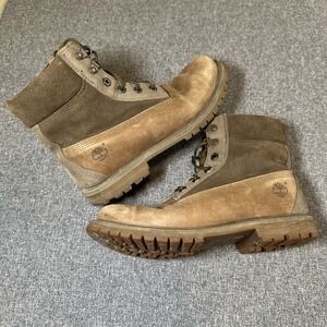 Timberland Womens 10 Brown Waterproof Leather Boots Hiking Work Boots 6‎ Inch